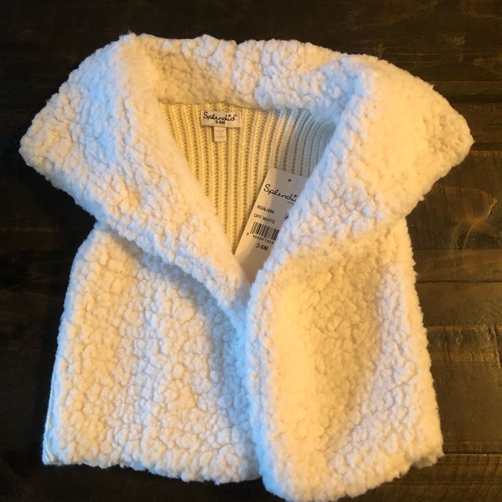 Splendid Kids Cream Fleece Vest